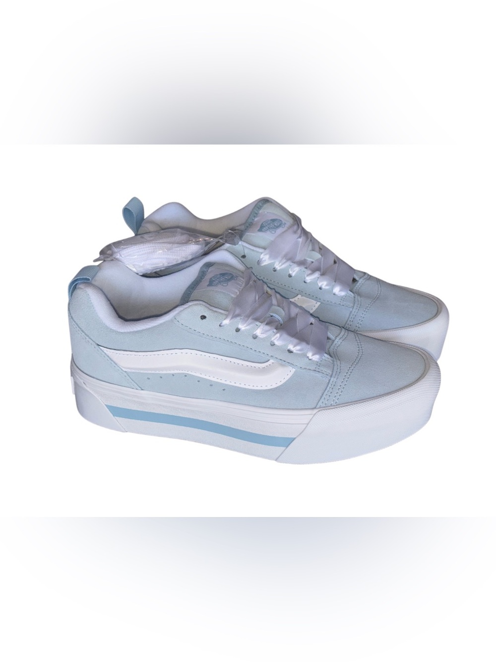 Vans Knu Skool Stack Vintage Satin Dream Blue size 8 Men/ 9.5 Women